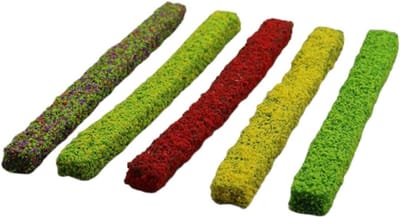 Allecto Plus - Statische grastrommel voor modelbouw met 5 stuks statisch gras boommodel en kunstgras - pincet inbegrepen