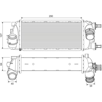 Intercooler VALEO 818695