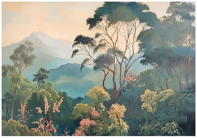 WALLARENA - Fotobehang - 150x105 cm - Dschungel, natuur, bos, slaapkamer, woonkamer, vliesbehang