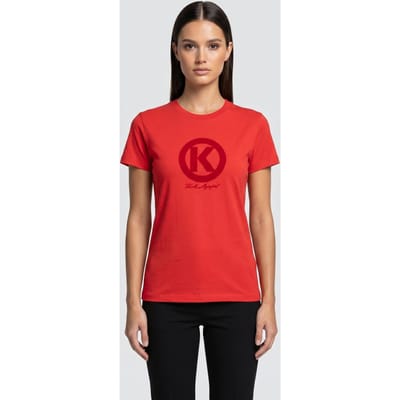 Karl Lagerfeld Flock K T-shirt Racing Red Taglia: L | Maglie Sportivi Outlet | Donna | Rosso