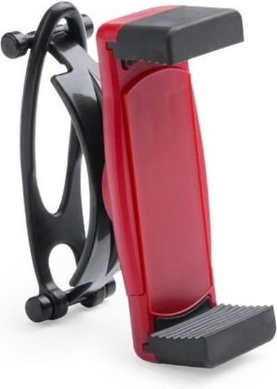 Smartphone houder / telefoonhouder universeel voor fiets / kinderwagen / hometrainer - Rood