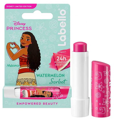 Disney limited edition - Labello Sorbet Watermelon - Princess - prinses Moana - Lippenbalsem - lipbalsem watermeloen - 4,8g