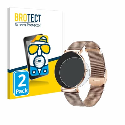 BROTECT - Screenprotector voor Xcoast X-Watch Siona 2 - Folie Beschermfolie matte 2 Stuks