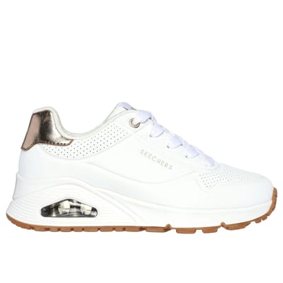 Skechers UNO GEN1 - SHIMMER AWAY Meisjes Sneakers - Wit
