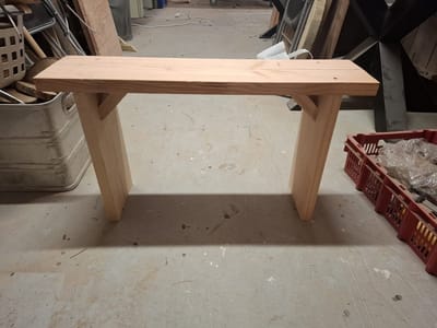 Tuinbankje - 80cm - Hout - Naturel direct te gebruiken
