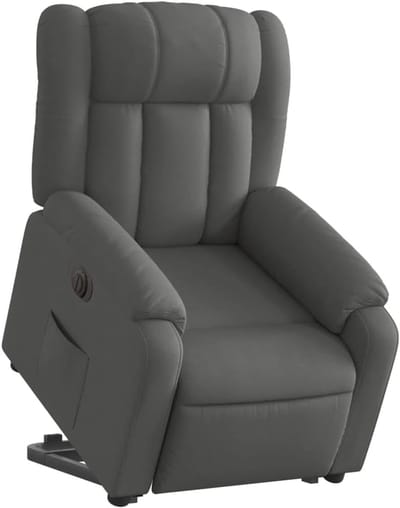 Opsta Stoel - Fauteuil Leunstoel - Comfortabel Ontspannen - Elektrische Hefunctie - 135 Graden Kantelbaar - Donkergrijs