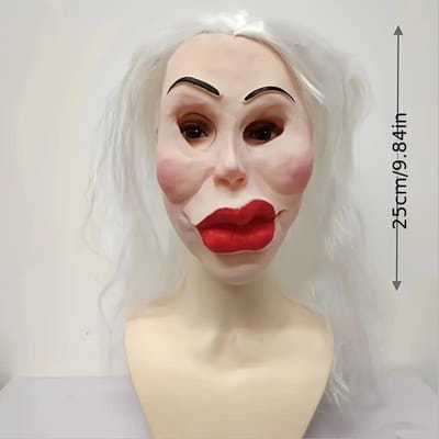 Grappig masker voor lelijke meisjes, rollenspelkostuums, rekwisieten One size wit