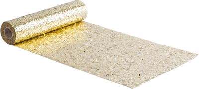 ARTYFETES - Gouden glitter tafelloper 28 cm x 3 m chic en sprankelend