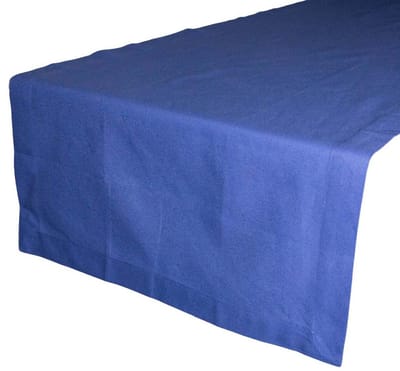 Delfts blauw Uni Tafelloper 50x140cm