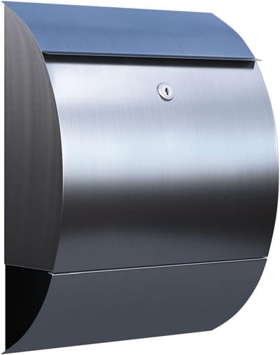 Muurbrievenbus Sunshine - Gepoedercoat Staal - 31,5x40,5x13 cm - Modern Design - Verborgen Slot