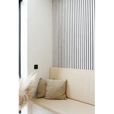 Maestro Latt Lattenwand - Raw Concrete + Matte Black - 277x30cm - 2 Stuks