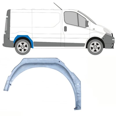 Binnenste reparatiepaneel achter wielkast voor Opel Vivaro 2001-2014 / Rechts