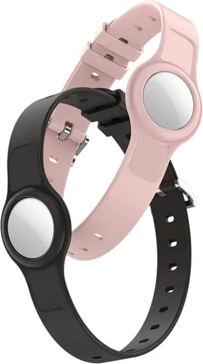 Hondenhalsband Airtag | Airtag Halsband Kat | Halsband hond | Halsband geschikt voor Apple AirTag | Roze | Track | Puppy | Air Tag