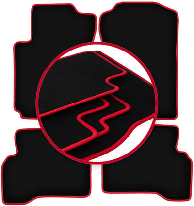 CARLUX-RED automatten voor: Suzuki Grand Vitara II 3-deurs (2005-2014)