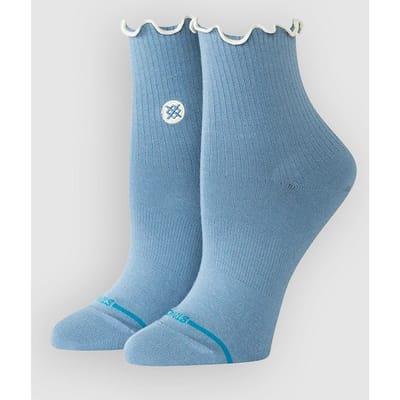 Stance Pop Ruffle Icon Quarter Sokken blauw