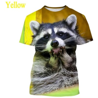 Grappig Fitness Wasbeer Patroon T-shirt 3D Print Heren/Dames Mode Harajuku T-shirt Zomer Korte Mouw Oversized Tops 4XL
