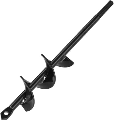 Boor Bit voor Planten, 1.57 x 8.67 Spiraal Ontwerp, Compatibel Met 3/8 Hex Drive Boors, Duurzaam Bol Planter Gereedschap, Tuin Gat Boor Accessoire voor Hek en Paal Installatie