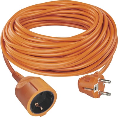 Verlengkabel 30 m Schuko voor binnen - IP20, H05VV-F3G 1,5 mm² met kinderbeveiliging