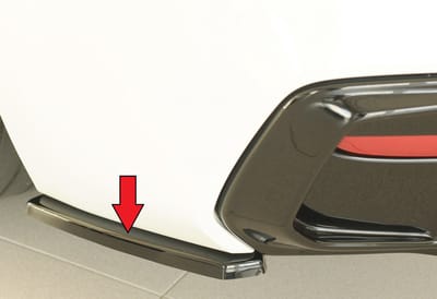 RIEGER - BMW F20 F21 1 SERIE M 2015-2020 - REAR SKIRT APPROACH - GLOSS BLACK