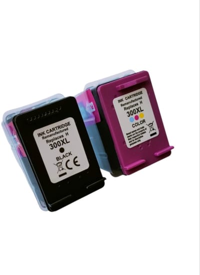 KATRIZ® remanufactured inkt HP300XL Zwart & Kleur (2 stuks) | HP Deskjet D1660/D1663/D2500/D2530/D2545 / D2560/D2563/D2566/D2660/D5560/F2420/F2480/F2492/F4210/F4213/F4224/F4235/F4240/ F4272/F4273/F4274/F4275/F4280/F4283/F4288/F4292/F4293/F4294/F4470