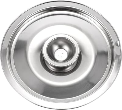 Steelpandeksel Vervanger - Pot Deksel - Koken Beschermen - Roestvrij Staal - 14x14cm - Zilver