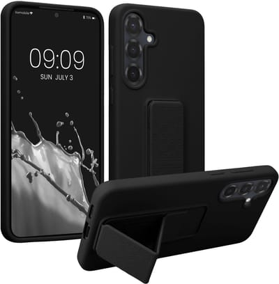 kwmobile back cover voor smartphone - geschikt voor Samsung Galaxy S25 Plus - 1x beschermhoesje van kunststof - In zwart