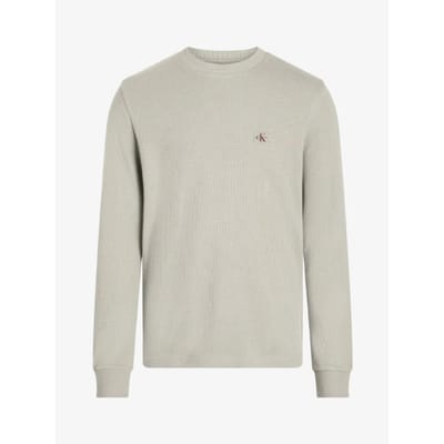 Calvin Klein Heren wafel shirt woven label