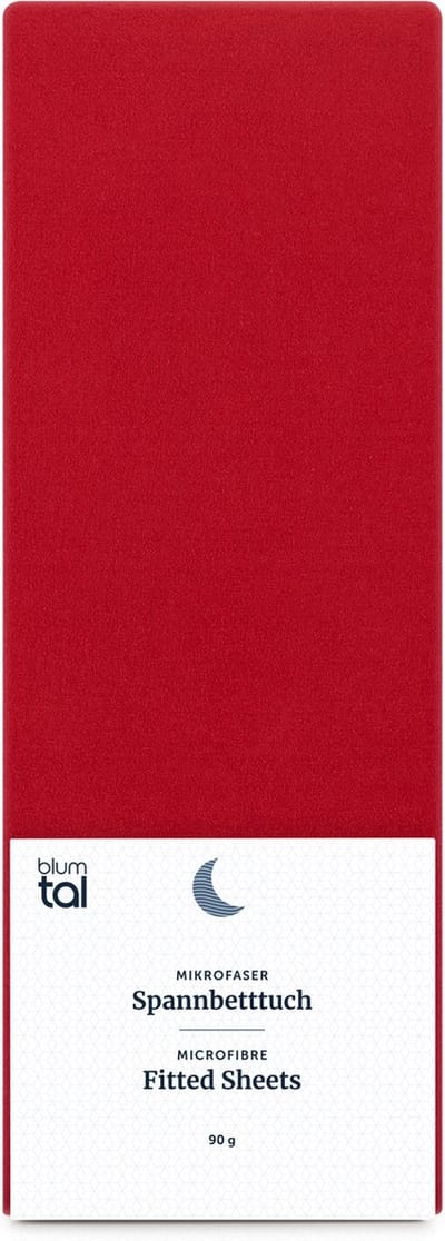 Blumtal Hoeslaken - Microfiber Hoeslakens - 180 x 200 x 30cm - Rood