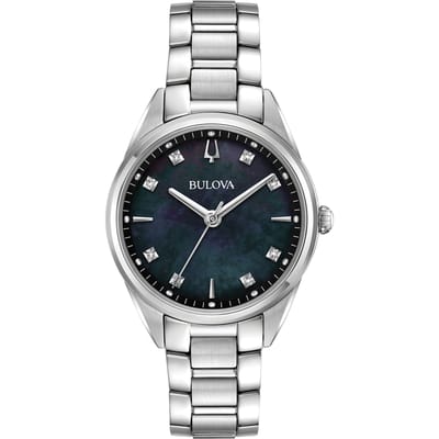 Bulova Diamonds 96P198 Horloge - Staal - Zilverkleurig - Ø 32 mm