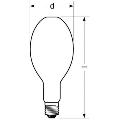 RADIUM Halogeen gasontladingslamp E40 444 W HRI-E NSC/S/F opaal