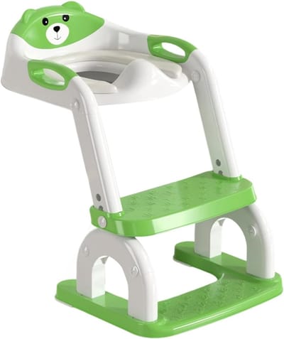 Opvouwbare Potty Seat - Toilet Trainer - Zindelijkheidstraining Baby - Verstelbare Hoogte - 30 x 34.5 cm - Groen