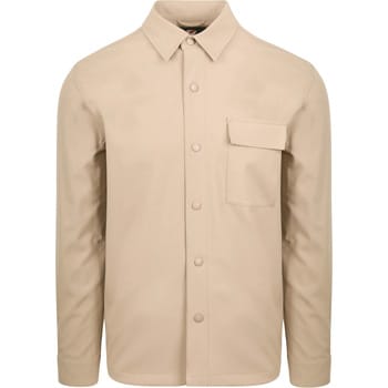 Suitable BASE Shacket Beige - Maat XXL - Heren - Overshirt