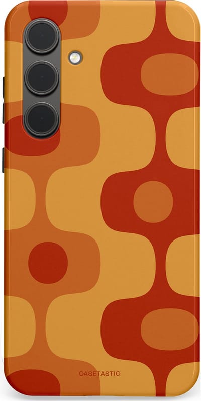 Casetastic Hoesje Geschikt voor Samsung S24 Plus - Stijlvolle Beschermende Duo-layer Case - Vintage Rust