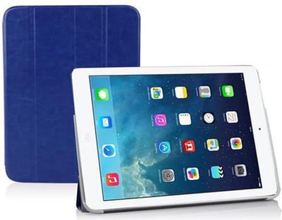 Cadorabo Tablet Hoesje geschikt voor Apple iPad AIR 2 2014 / AIR 2013 in PACIFIC BLAUW - Ultra dunne beschermhoes met automatische waakstand en standfunctie Case Cover Etui