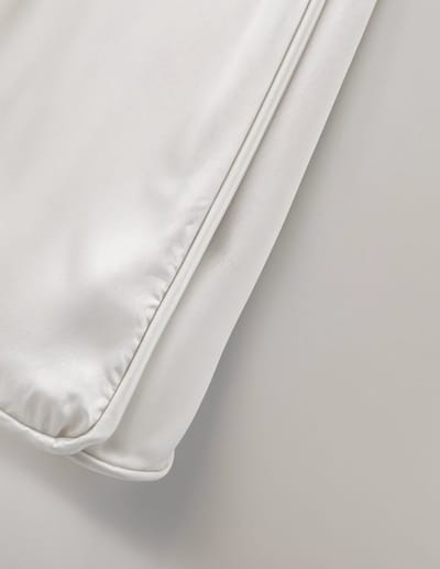 Zijden Kussensloop - Gebroken Wit - 80 x 40 cm - Premium Kwaliteit - inSilk - 100% Zijde - Hypoallergeen - Goed voor Huid en Haar