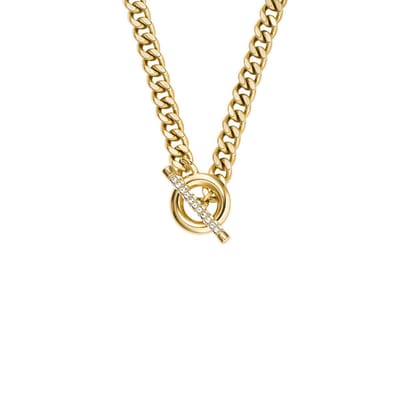 FOSSIL JF04956710 Dames Collier 45.72 cm - Goudkleurig