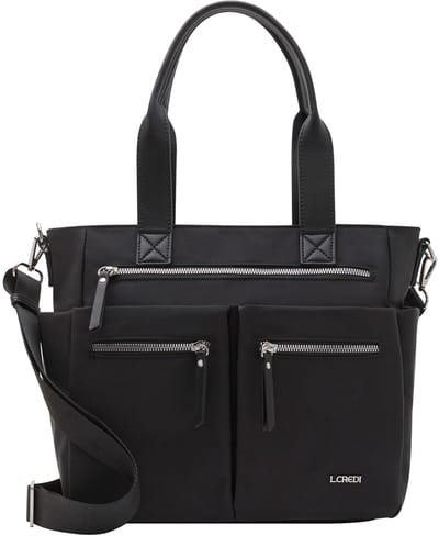 L.CREDI Odeta Shopper Black Zwart