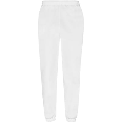 Fruit of the Loom Heren Klassiek Elastisch Manchet Joggingbroek (Wit)