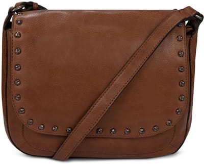 Bag2Bag Leren Schoudertas met flap Vardo Cognac