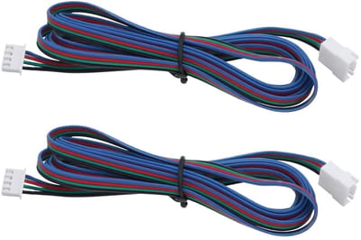 Dailygoods- Verlengkabels 2 m - 3D Printer - Stappenmotor - Vrouwelijke/Mannelijke Connectoren - Duurzaam - Lichtgewicht - Motor Kabels