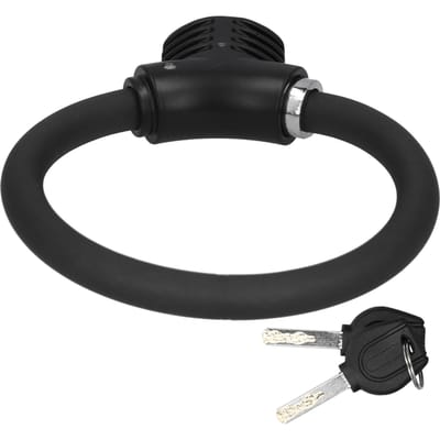 Mini Fiets Ringslot Anti-Diefstal Fiets Kabelslot Reflecterend Zinklegering Fietsaccessoire(Reflecterend black