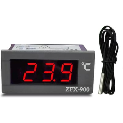 Compteur de température intégré ZFX-900, panneau d'affichage numérique Intelligent de la température pour réfrigérateur noir