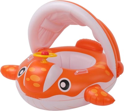 Baby Zwemband met Zonnedak en Zitje voor Kinderen 9-36 Maanden