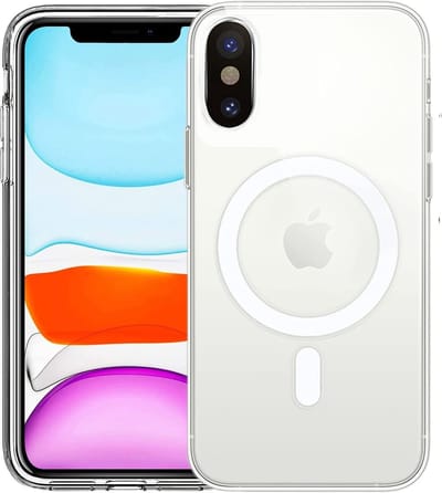 Hoesje geschikt voor iPhone Xs Magsafe Hoesje Transparant - Hoesje met Ring Doorzichtig - Hoesje Case - Doorzichtig