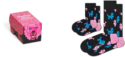 Happy Socks XKPDL02-9300 2-Pack Poodle Socks Gift Set 36/12-24M