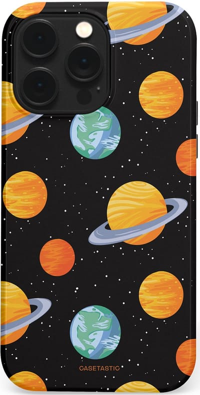 Casetastic Hoesje Geschikt voor Apple iPhone 14 Pro Max Magsafe - Stijlvolle Beschermende Duo-layer Case - Universum reis