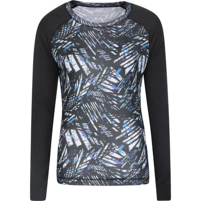 Mountain Warehouse Dames/Dames Talus Bedrukte Thermo Top (Grijs)