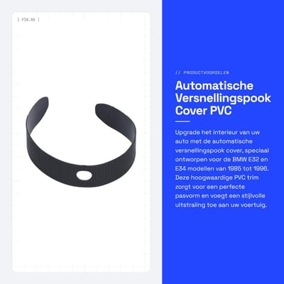 Dailygoods- Schakelknop - Versnellingspook Hoes - Pookknop - Pookknop Universeel - Schakelknop met Sliding Functie - Geschikt voor E32/E34 1985-1996