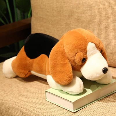 1 Stuk 406080Cm Schattige Beagles Pluche Speelgoed Zacht Knuffeldier Hond Poppen Kussen Slapende Knuffel Metgezel Voor Kinderen Baby 40cm orange