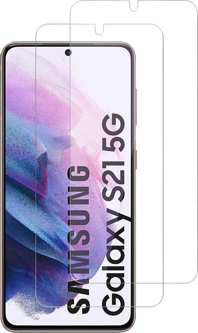 Screenprotector voor Samsung Galaxy S21 - 2 stuks Beschermglas van glas Transparante glazen schermbeschermfolie